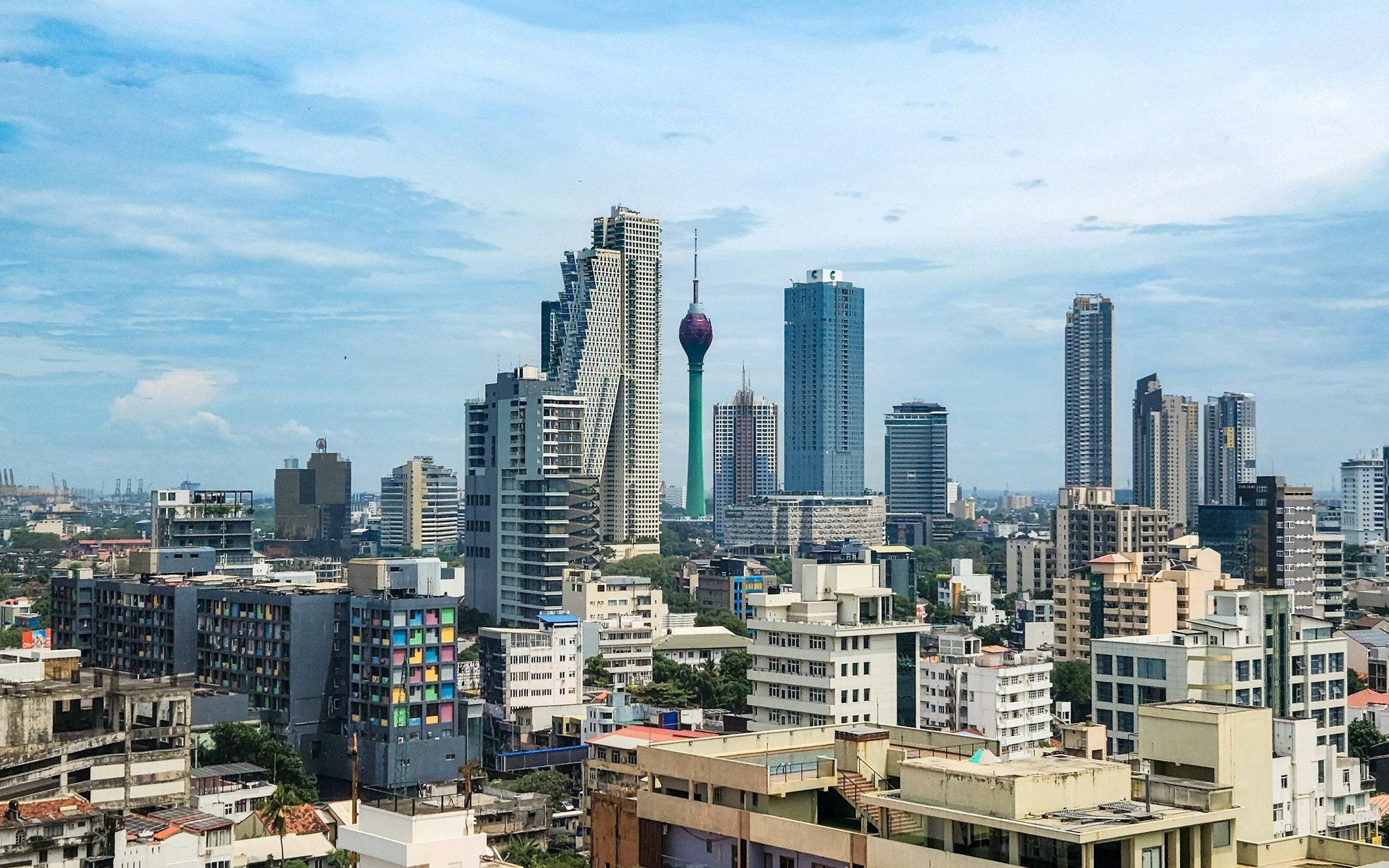 The Colombo skyline with the Lotus Tower